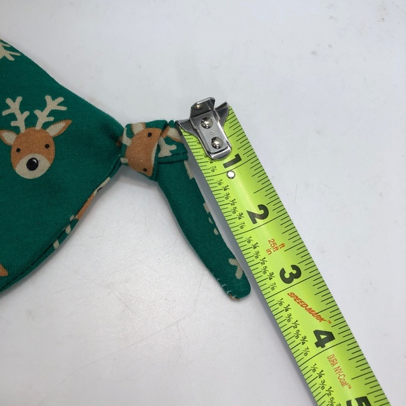 Baby Beanie Green Reindeer Slouchy Beanie Hat 3-6 Mos. - Picture 11 of 15